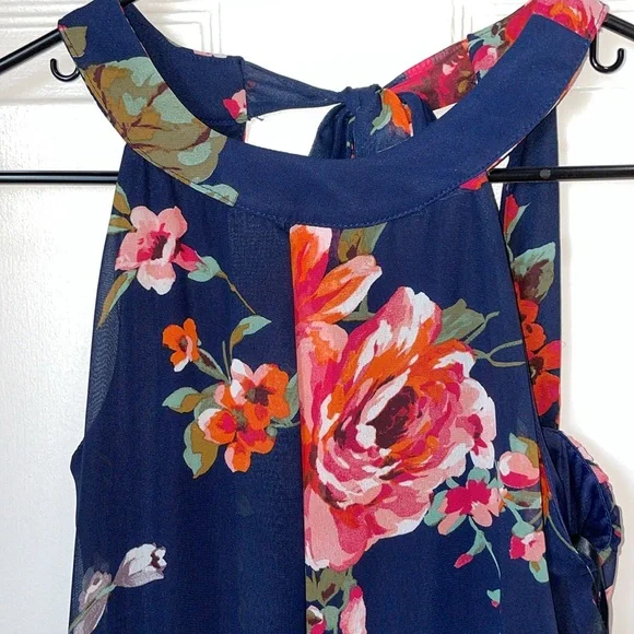 Floral Halter Dress - Picture 2 of 13